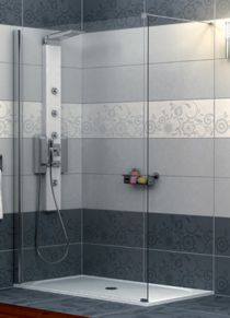 Walk-in zuhanyfal - Zuhanykabin beszerelése, gyártása, beszerelése