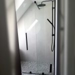 Radaway Furo Walk-In black exkluziv eltolhato zuhanyfal fekete kivitelben