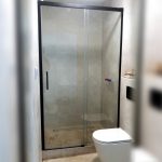 Radaway Idea DWJ black - keret nélküli tolóajtós zuhanyajtó fekete kivitelben